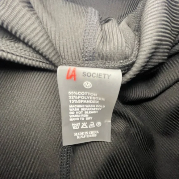 LA Society Color Block Ribbed Leggings size M - Picture 4 of 6